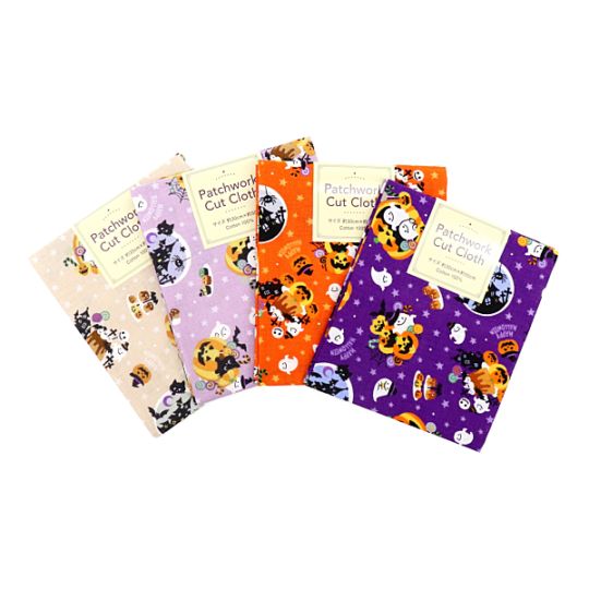 生地 ハロウィンパッチカット おばけ柄 【30×50cmカットクロス】 HH26