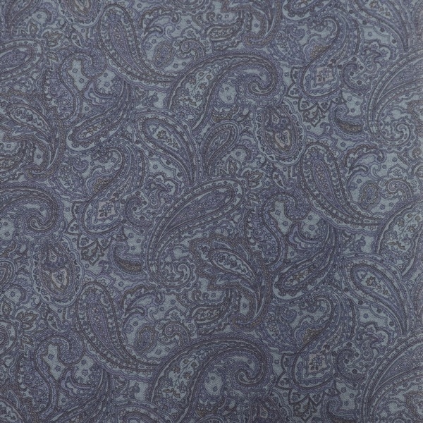 生地 T/Cツイルプリント ペイズリー柄 DR11730-1 | 手芸センター