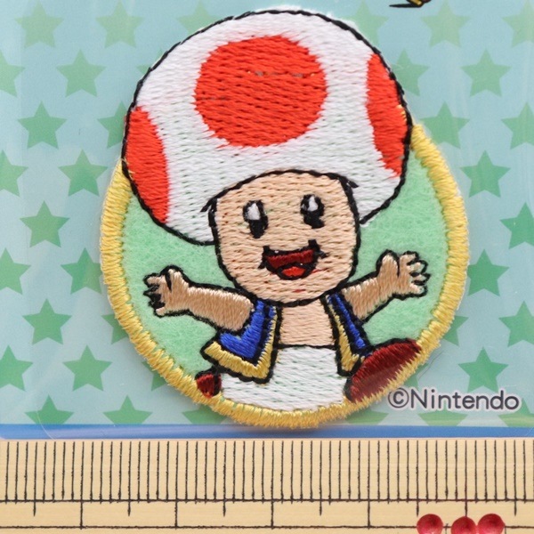 スーパーマリオ シールワッペン キノピオ MRS009 | 手芸センター
