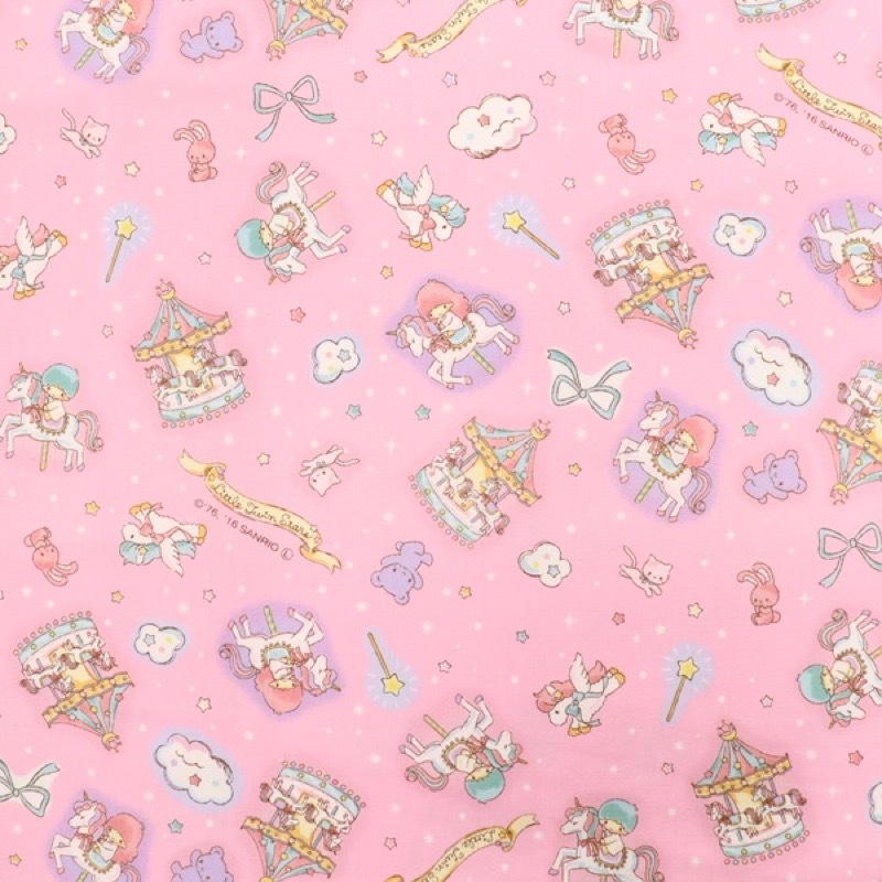 生地 drmサンリオオックス リトルツインスターズ キキララ メリーゴーランド柄 ピンク 手芸センタードリーム通販ネットショップ 生地 drmサンリオオックス リトルツインスターズ キキララ メリーゴーランド柄 ピンク 手芸センタードリーム通販ネットショップ