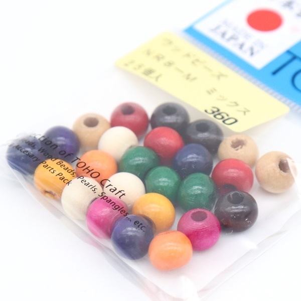 TOHO ウッドビーズ 8mm 25個入 NR8 | 手芸センタードリーム公式通販サイト