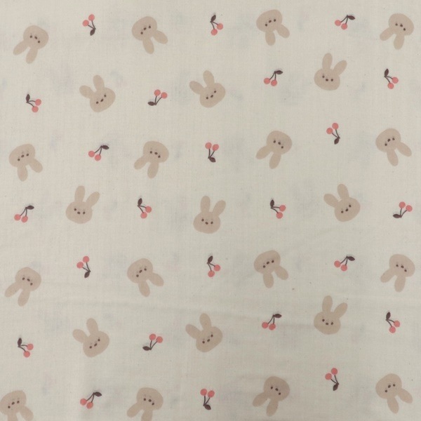 ダブルガーゼ生地　まとめ売り 【リボン　アンブレラ　チェリー】 さくらんぼ 星 チェリー スター ラメ ガーゼ生地 ダブル