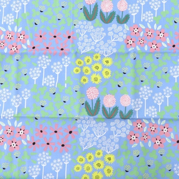生地 kippisオックス 野生の花柄 【50cmカットクロス】 KPOK-34
