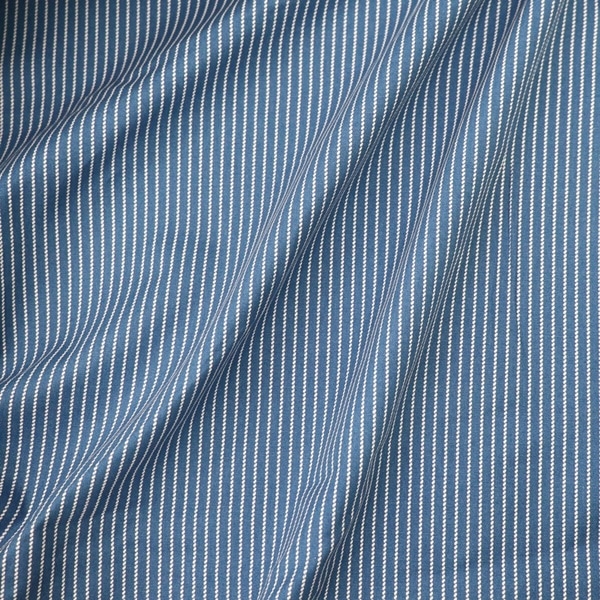 生地 オックスリバープリント デニム調×ストライプ柄 99217-1 | 手芸