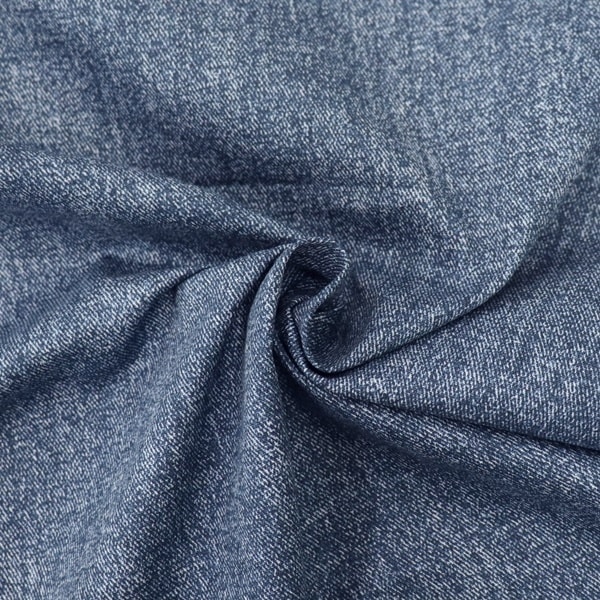 生地 オックスリバープリント デニム調×ストライプ柄 99217-1 | 手芸