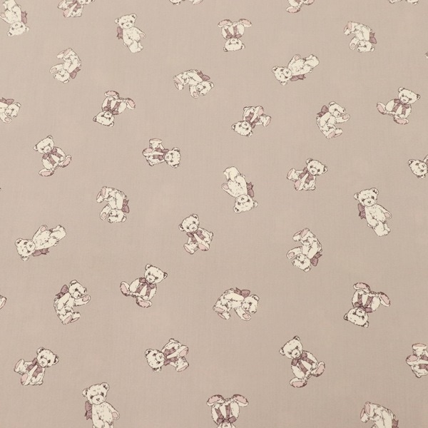 生地 ミルクラテ milk latte ブロード くまちゃん柄【商用利用可