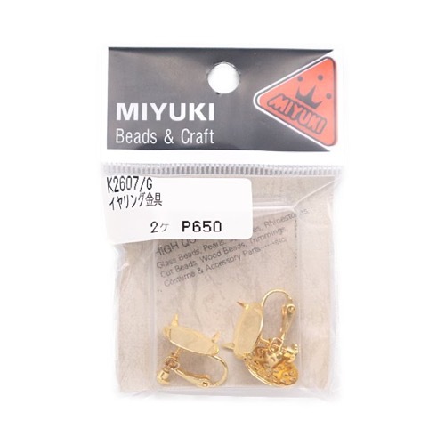 MIYUKI イヤリング金具 2組入 K2607 | 手芸センタードリーム公式