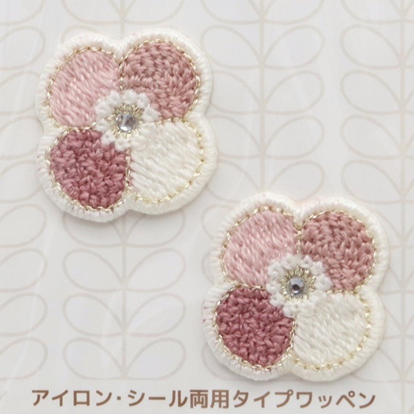 アイロン・シール両用タイプワッペン 四つ葉 2枚入 DR-34 | 手芸