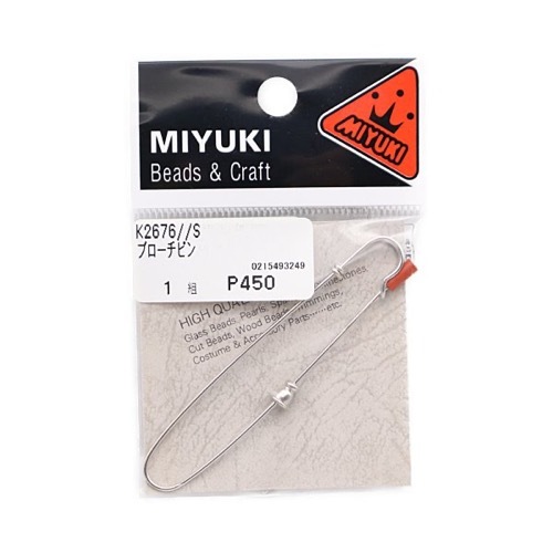 MIYUKI ブローチピン シルバー色 1個入 K2676//S | 手芸センター