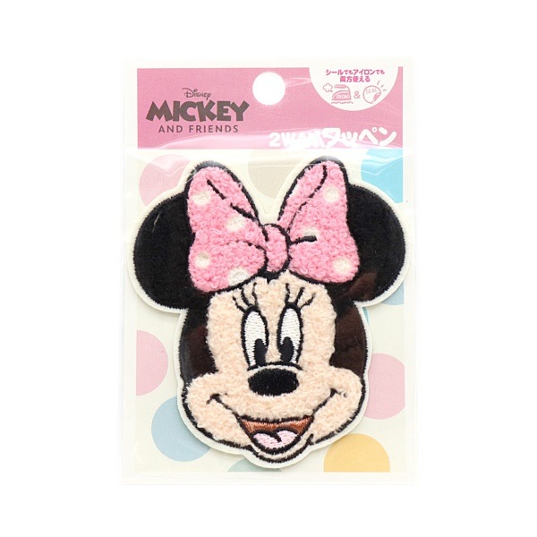 ディズニー サガラワッペン(大) 2WAYワッペン ミニーマウス