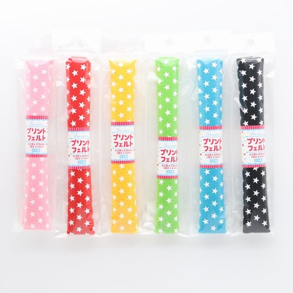 SzL プロフ確認！　土日発送様　スターモチーフ　フェルトおまもり　20個セット プリントフェルト スター | 手芸センタードリーム公式通販サイト