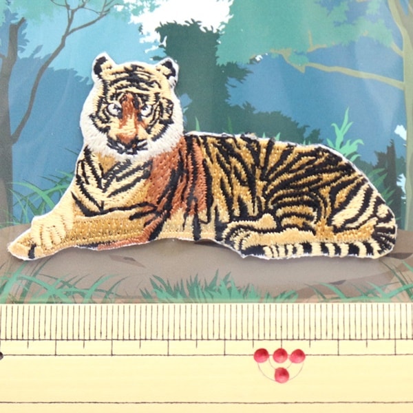 ワッペン シール＆アイロン 図鑑コレクション 動物のなかま トラ ZCW