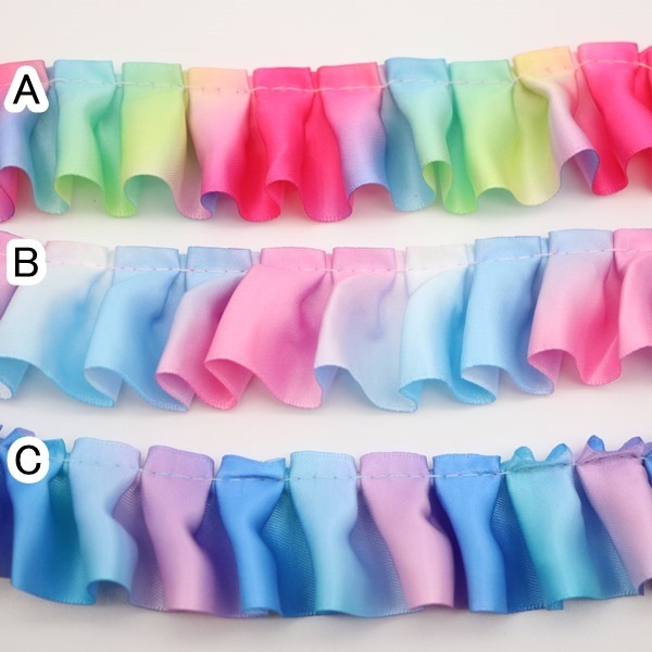 レインボーフリル【38mm】(50cm単位) | 手芸センタードリーム公式通販