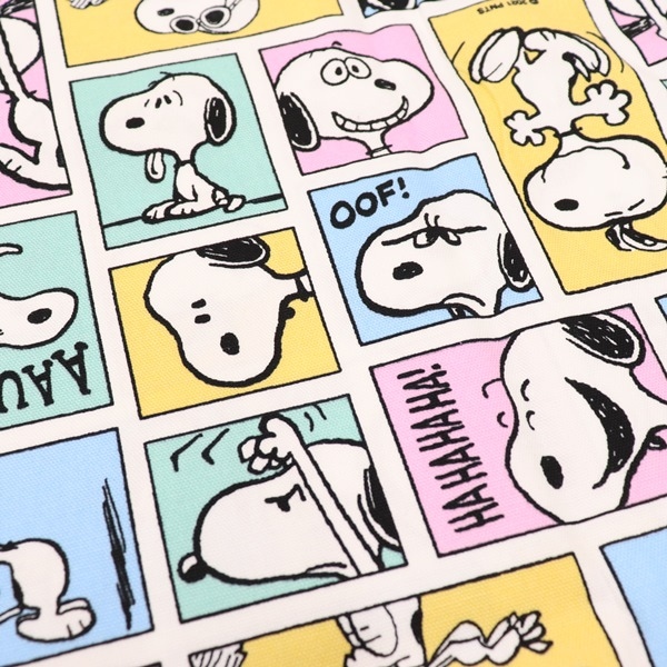 生地 DRMドリームオリジナル スヌーピー オックス フェイスコミック柄