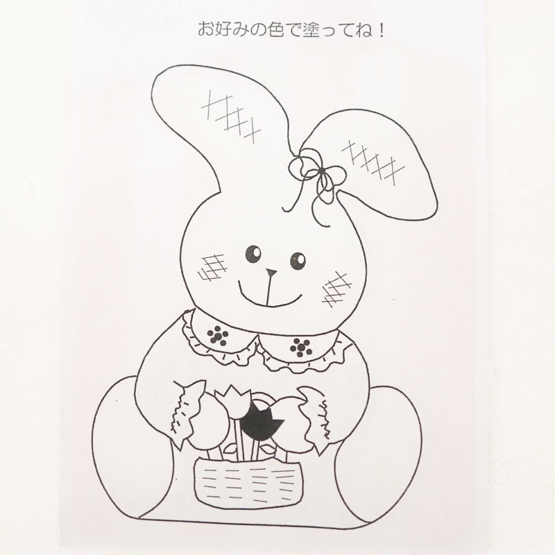 トールペイント作品    おしゃれうさぎ トールペイント作品 お花うさぎちゃん飾り - メルカリ