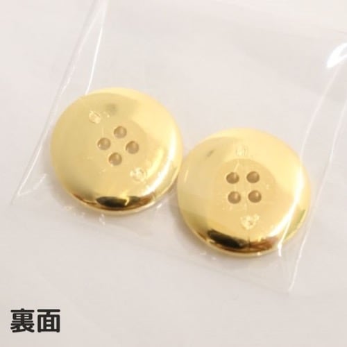ゴールドボタン21mm足付検針機対応品 ゴールドボタン21mm足付検針機対応品 放射ライン入りラウンドボタンM