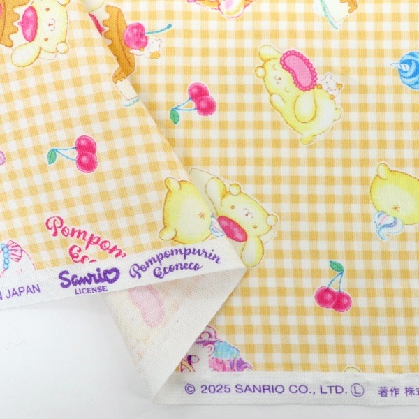 生地 ポムポムプリン&ECONECOコラボオックス DR61900-1 | 手芸センター