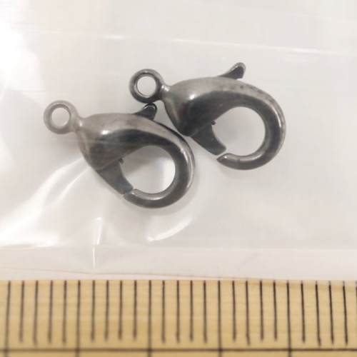 カニカン フック(大) 12mm 2P BNブラックニッケル色 2個入 DSP-081
