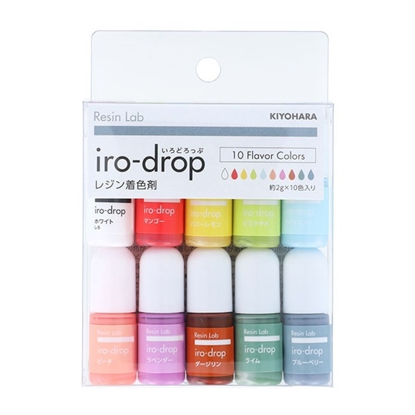 ���� iro-drop �����ɤ��ä� 10�����å� �忧�� �쥸���� Resin Lab �ե졼�С����顼 RLID10S-5