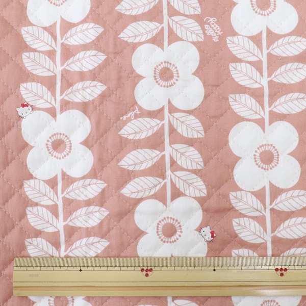 生地 サンリオ×プルーン ブロード 【キルト】 フラワーキティ柄