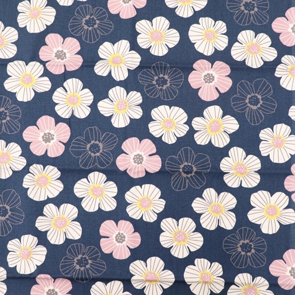 生地 NINAオックス 花柄 【50cmカットクロス】 142-4356-B | 手芸