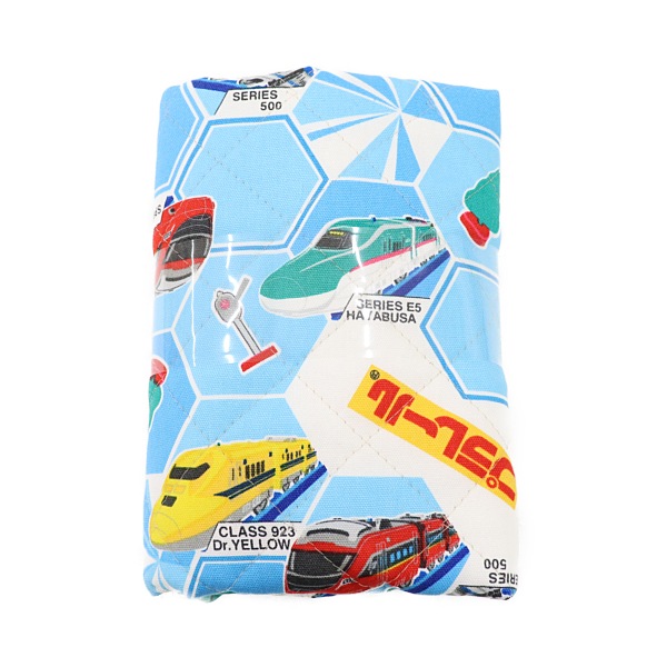 6 キルト様14点 blue&black】バイカラーパッチワークコート(その他のコート