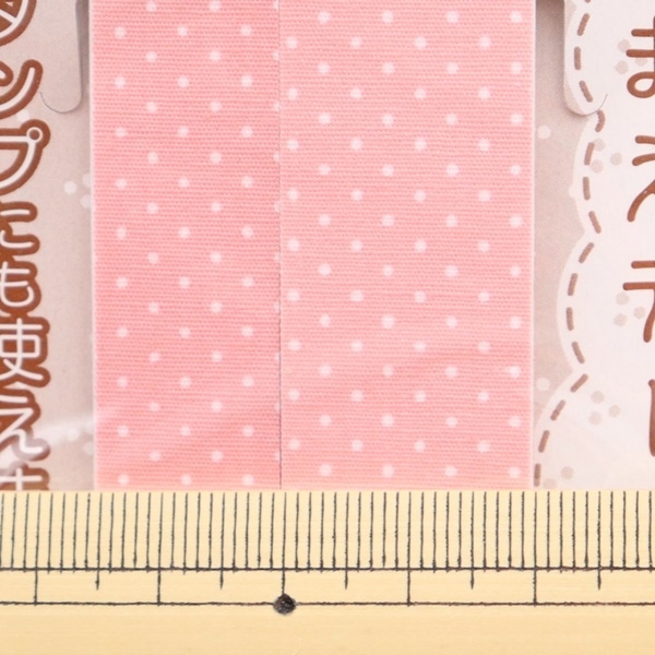 おなまえテープ 水玉ピンク 1.5cm巾・2cm巾×各1m 11-343 | 手芸