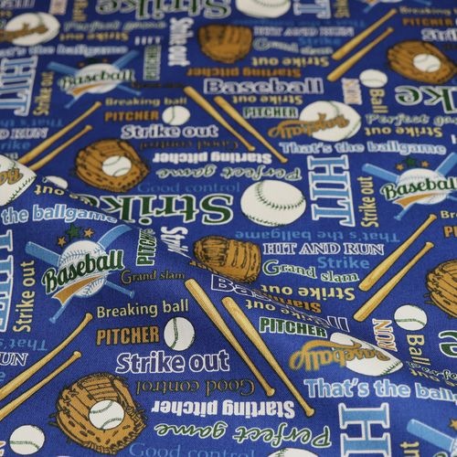 生地 オックスプリント ベースボール柄 | 手芸センタードリーム公式
