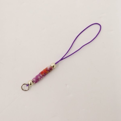 【正規店完売品】stringting☆ カラフルビーズ×大粒パール　ストラップ パール String Ting(ストリングティング) スマホケース・テック