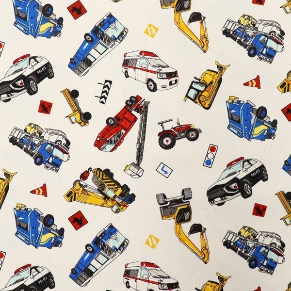 生地 生地 乗り物オックス 2025 入園入学 DR2409-4 | 手芸センター