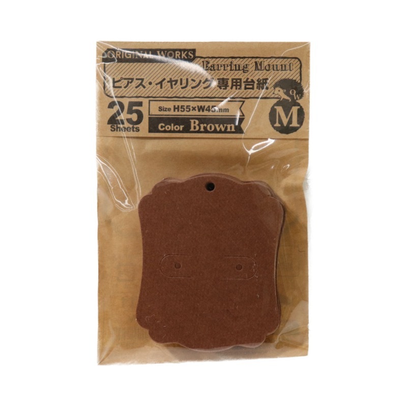 ピアス イアリング専用台紙 M 25枚入り | 手芸センタードリーム公式 