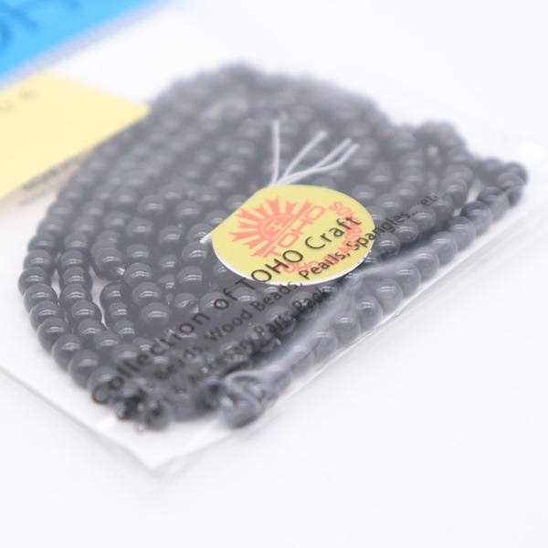 TOHO パール No.204 黒パール 丸 3mm 約263粒入 | 手芸センター