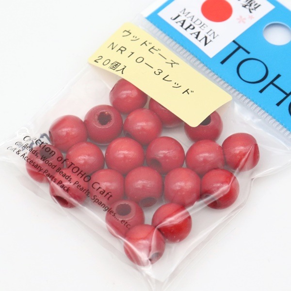 TOHO ウッドビーズ 10mm 20個入 NR10 | 手芸センタードリーム公式通販