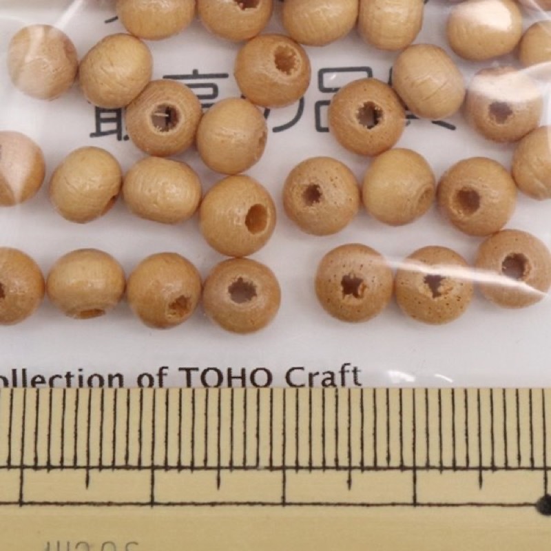 TOHO ウッドビーズ 6mm 35個入 R6（在庫限り） | 手芸センタードリーム