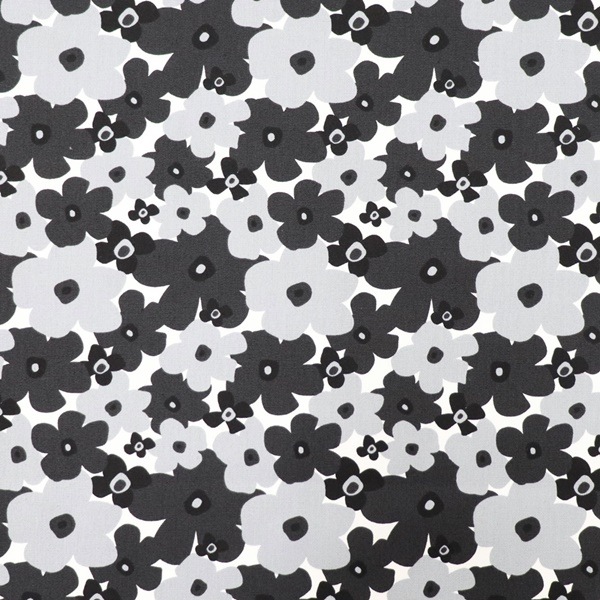 生地 オックスプリント 北欧調フラワー柄 99190 | 手芸センター