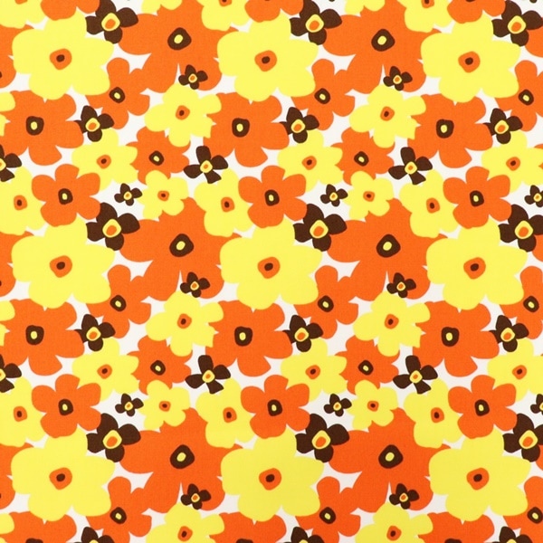 生地 オックスプリント 北欧調フラワー柄 99190 | 手芸センター