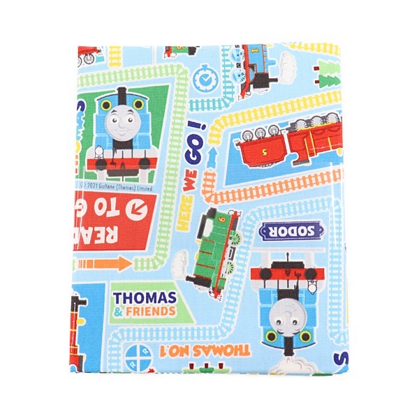 kazu様ご注文生地 生地 きかんしゃ トーマス 線路柄 オックス【50cmカットクロス