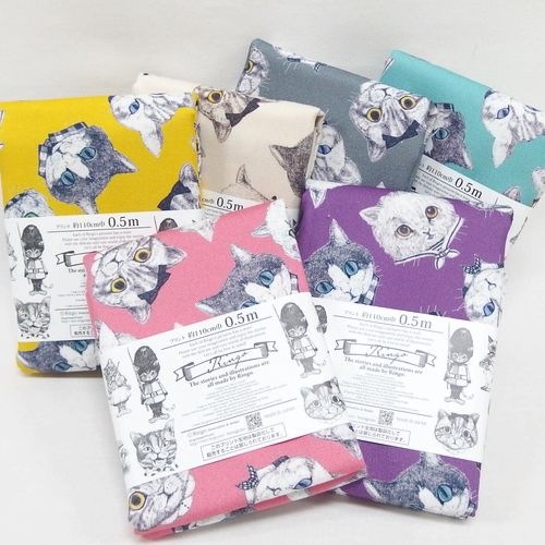 手芸雑貨 PRF20-QSET 肉球柄 プリントファスナー 20cm 5本入 (袋)「手芸
