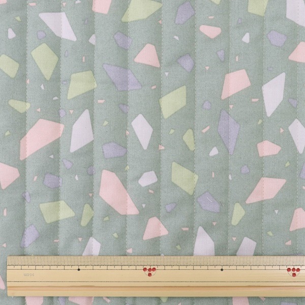 〈専用〉入園入学グッズ　ミルクラテ　テラゾー柄 生地 ミルクラテ milk latte シーチング 【キルト】 テラゾー柄 【50cm
