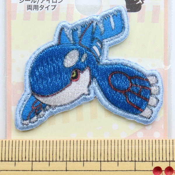 ウィンドーワッペン　カイオーガ　ポケットモンスター ポケモン カイオーガ シールワッペン POS042 | 手芸センター