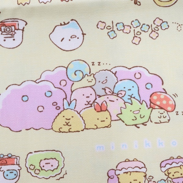 生地 すみっコぐらし オックス 公園柄 イエロー 50cmカットクロス 手芸センタードリーム通販ネットショップ