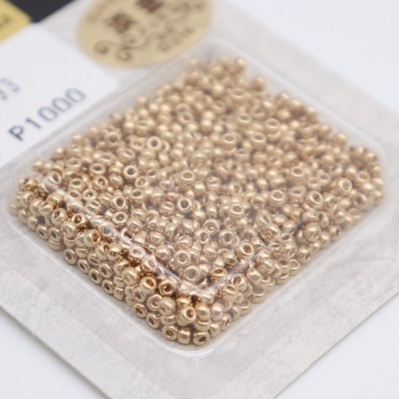 MIYUKI プレシャスビーズ #193 丸小 2mm 淡金メッキ 7g入 H3874 | 手芸