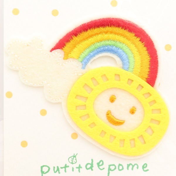 フェルト立体ワッペン レインボー PTM-372 | 手芸センタードリーム公式