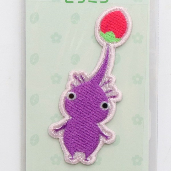 PIKMIN ピクミン シールワッペン シールアイロン接着両用タイプ 紫