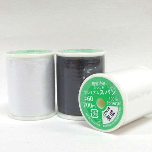 フジックス【プレミアムスパンミシン糸】60番 普通地用【太巻・700m