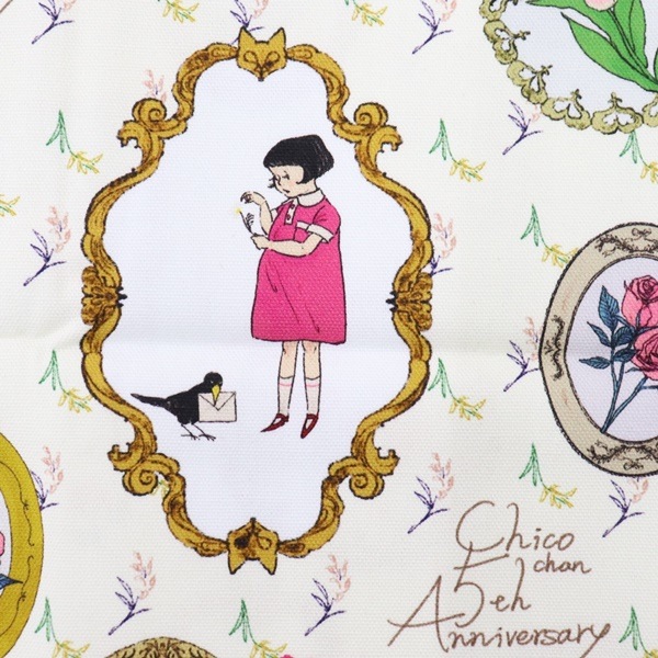 生地 チコちゃん くらはしれい オックスプリント 花びらにのせて 50cmカットクロス Ckrf 02 手芸センタードリーム通販ネットショップ