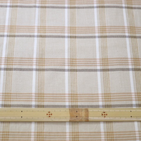 生地 アンティークチェック ベージュ 手芸センタードリーム通販ネットショップ