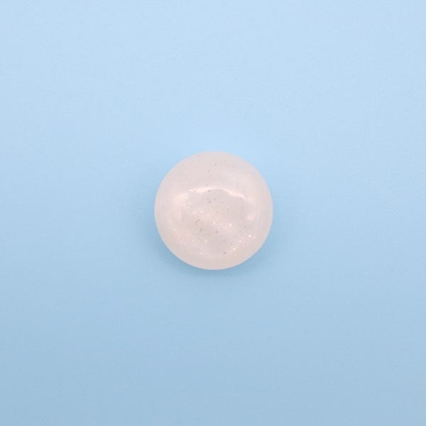 ボタン 半透明 ラメ入り アイボリー 11.5mm 1個入 | 手芸センター
