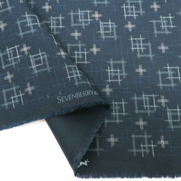 生地 シーチング絣風和柄 井桁柄 88229 1-4 | 手芸センター