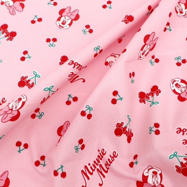 生地 2026 ディズニー BTS ミニーマウス チェリー柄 オックス GR-1152